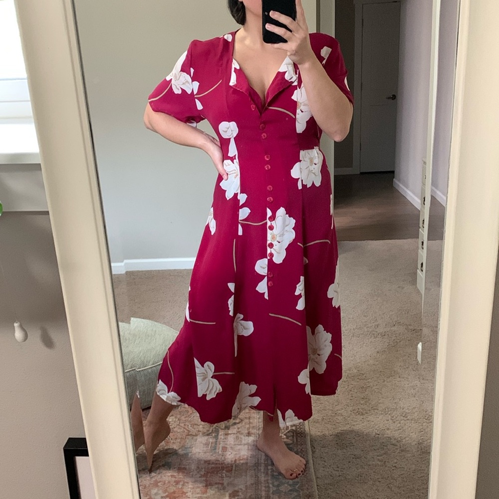 Italian Vintage Berto Lucci Floral Dress